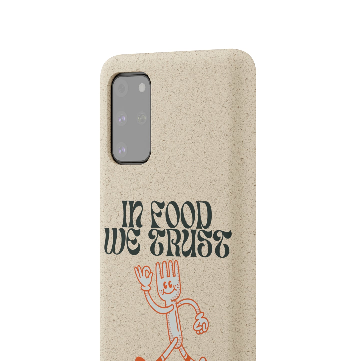 In Food We Trust SmileandLaughTees Biodegradable Cases