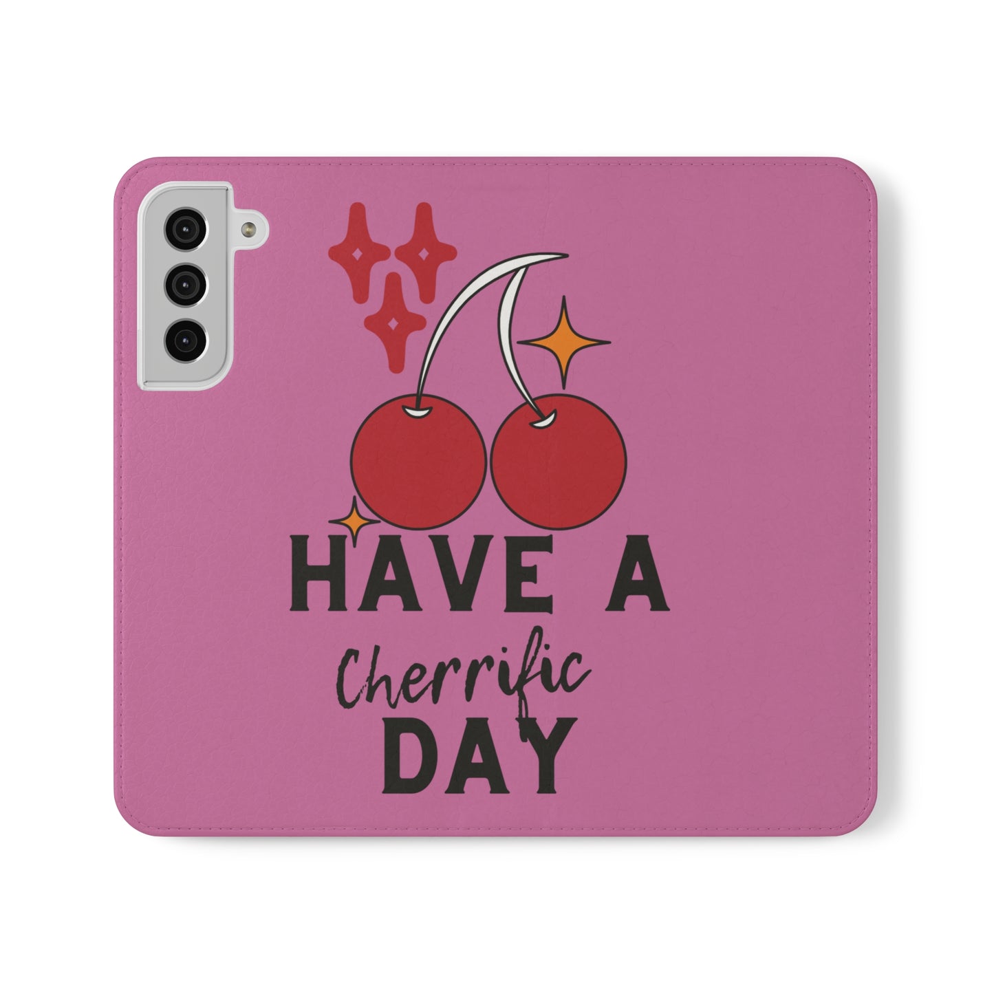 Have A Cherrific Day SmileandLaughTees Flip Phone Case