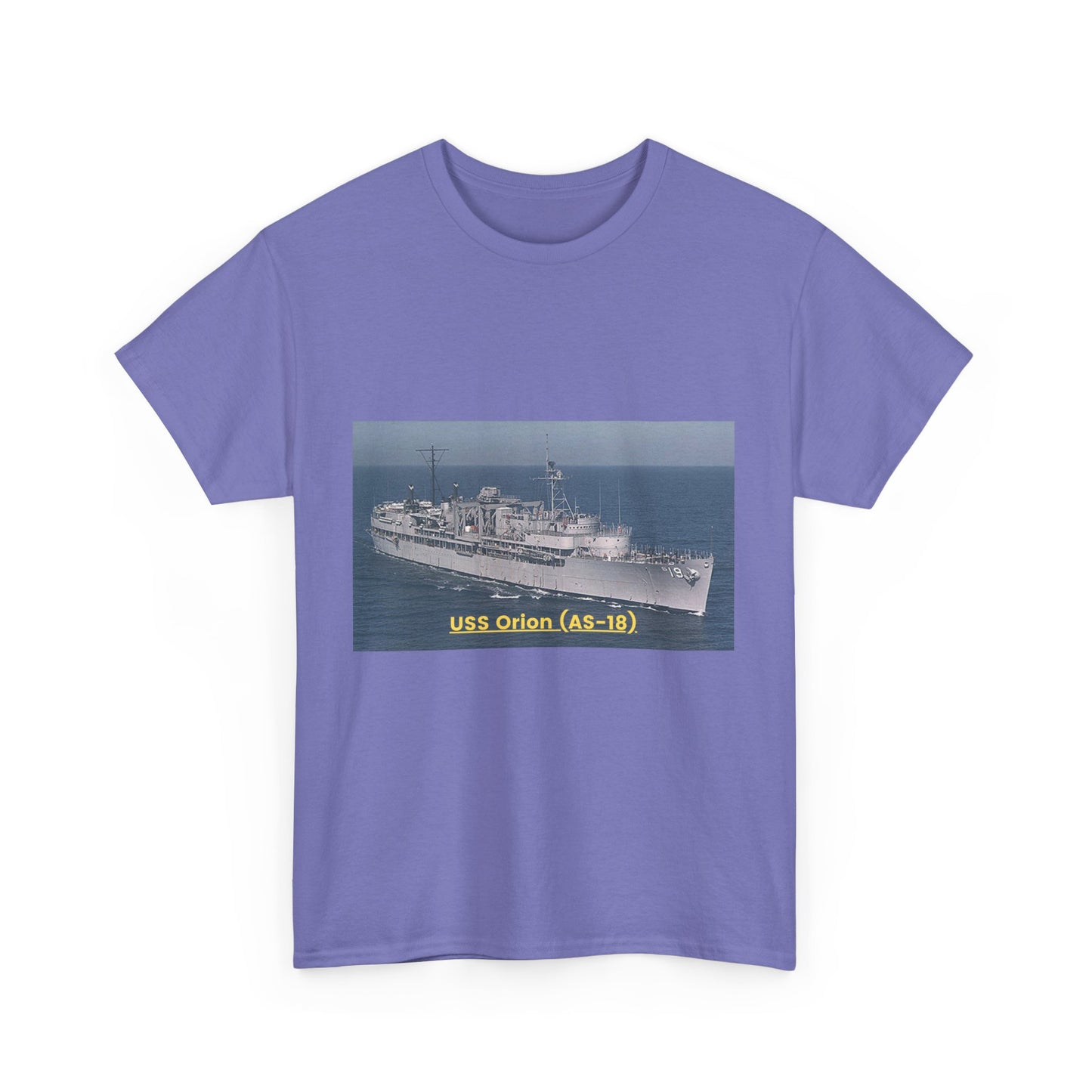 USS Orion (AS-18) Navy POD Smileandlaughtees Unisex Heavy Cotton Tee T-Shirt