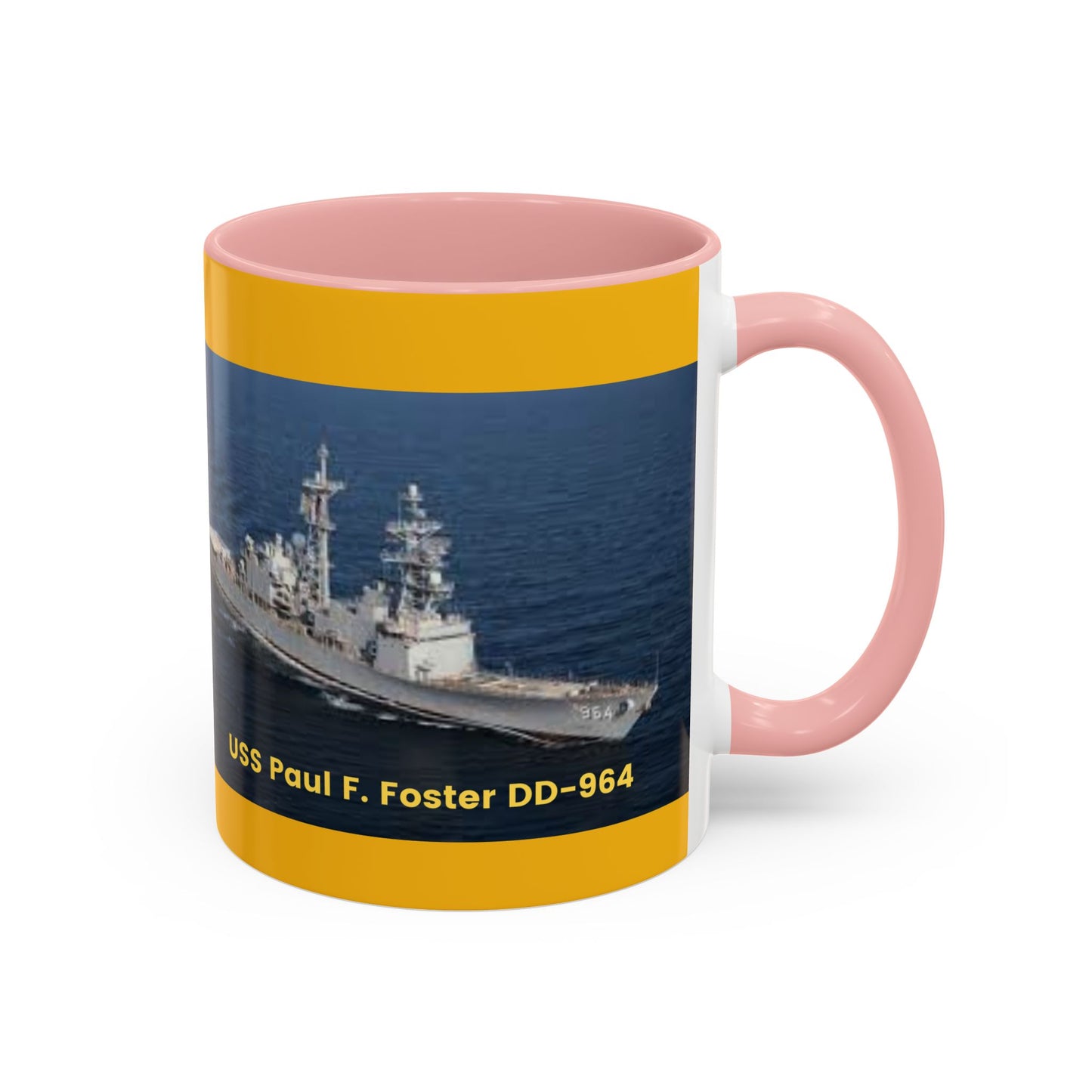 USS Paul F. Foster DD-964 Navy POD Smileandlaughtees Accent Coffee Mug (11, 15oz)