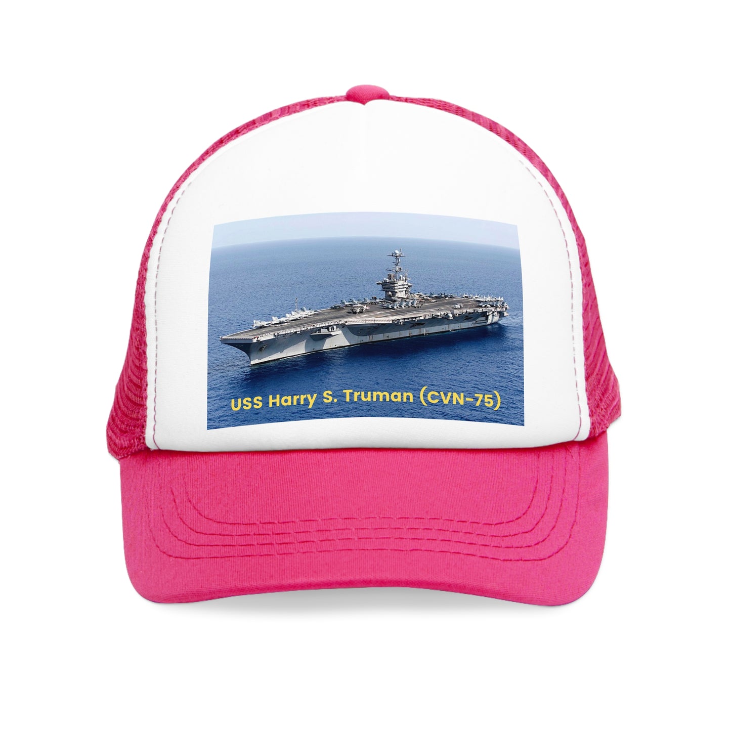 USS Harry S. Truman (CVN-75) Navy POD Smileandlaughtees Mesh Cap