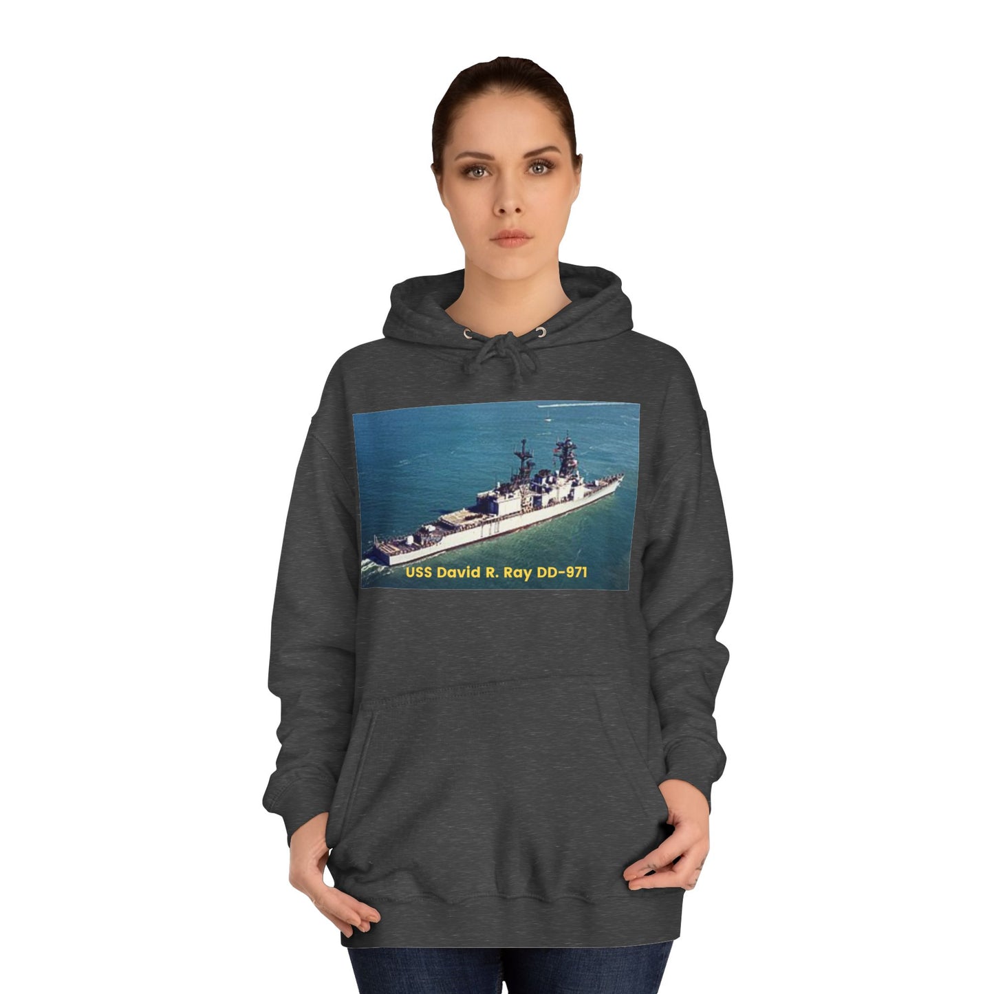 USS David R. Ray DD-971 Navy POD Smileandlaughtees Unisex College Hoodie