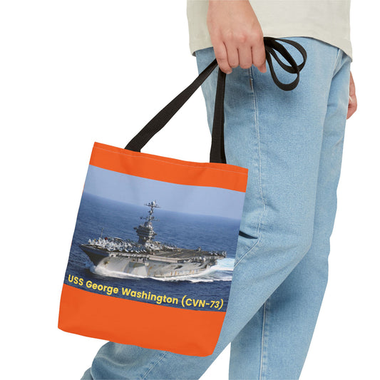 USS Germantown (LSD 42) Navy POD Smileandlaughtees Tote Bag (AOP)