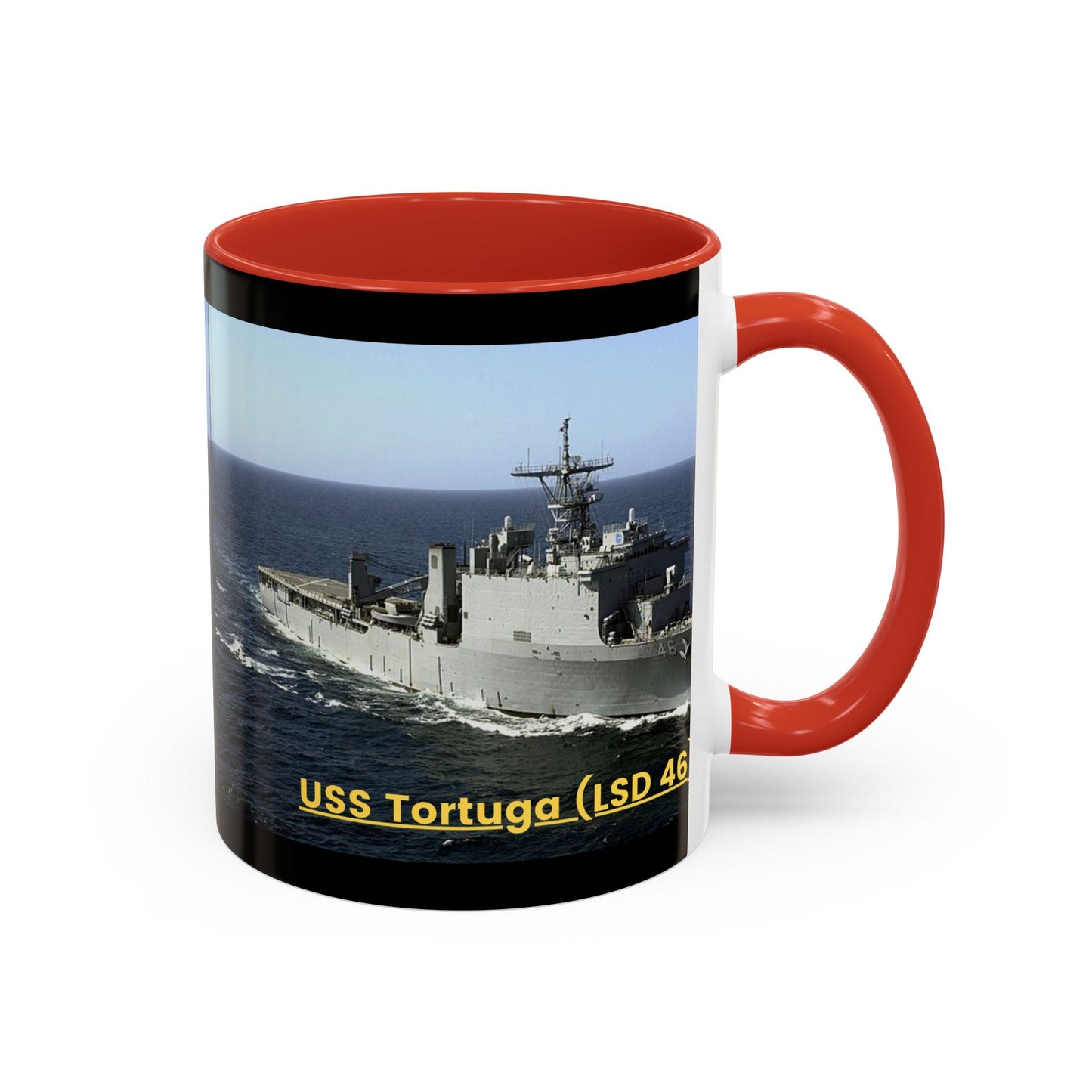 USS Tortuga (LSD 46) Navy POD Smileandlaughtees Accent Coffee Mug (11, 15oz)