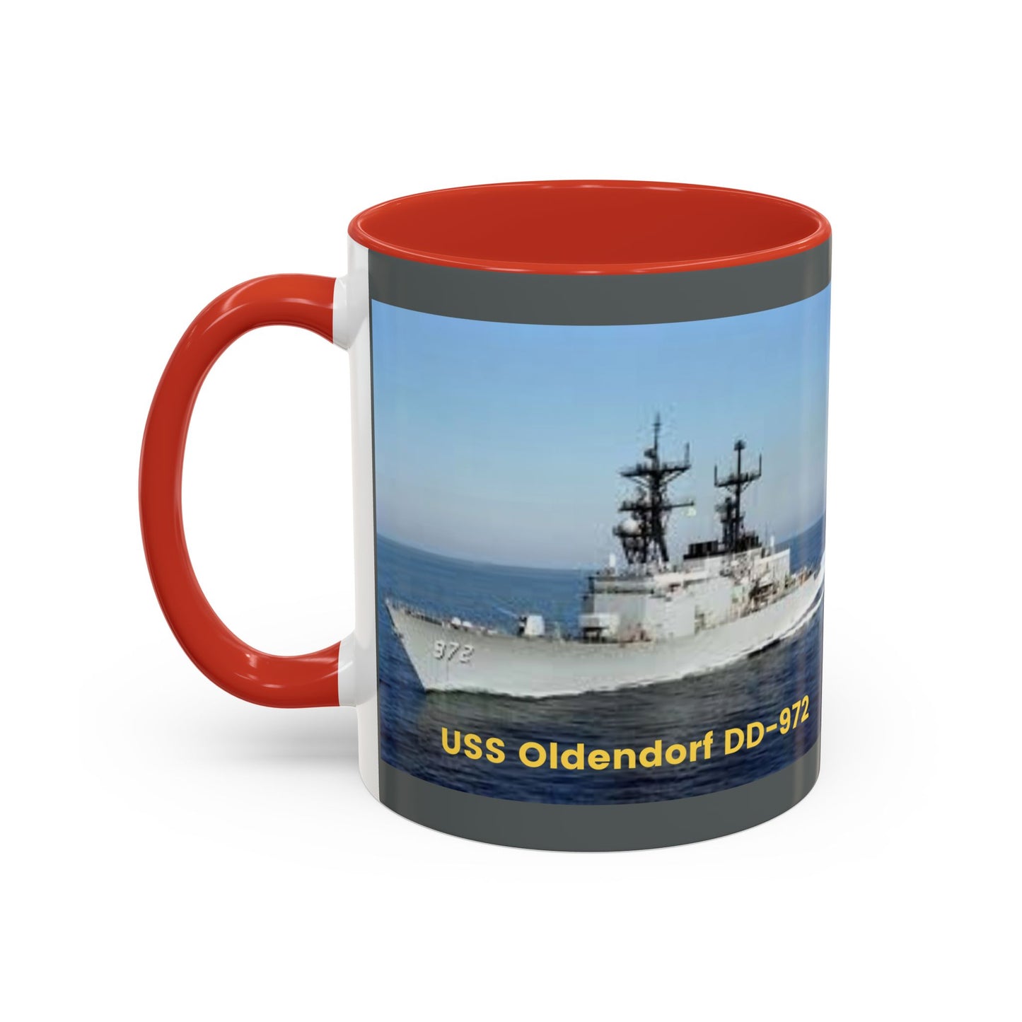 USS Oldendorf DD-972 Navy POD Smileandlaughtees Accent Coffee Mug (11, 15oz)