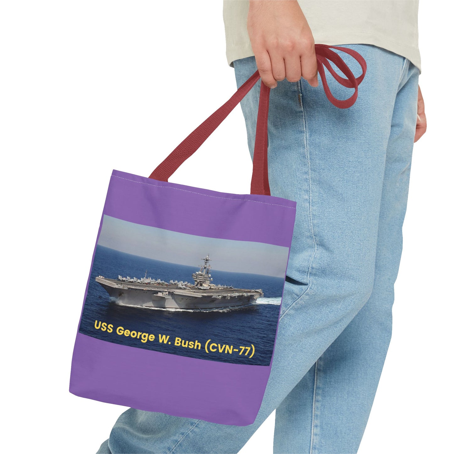 USS George W. Bush (CVN-77) Navy POD SmileandlaughteesTote Bag (AOP)