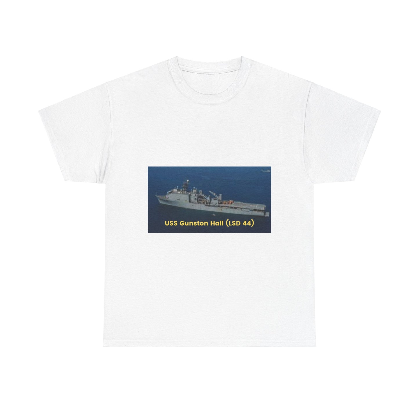 USS Gunston Hall (LSD 44) Navy POD Smileandlaughtees Unisex Heavy Cotton Tee T-Shirt