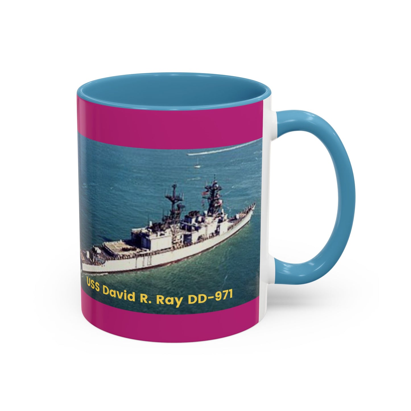 USS David R. Ray DD-971 Navy POD Smileandlaughtees Accent Coffee Mug (11, 15oz)