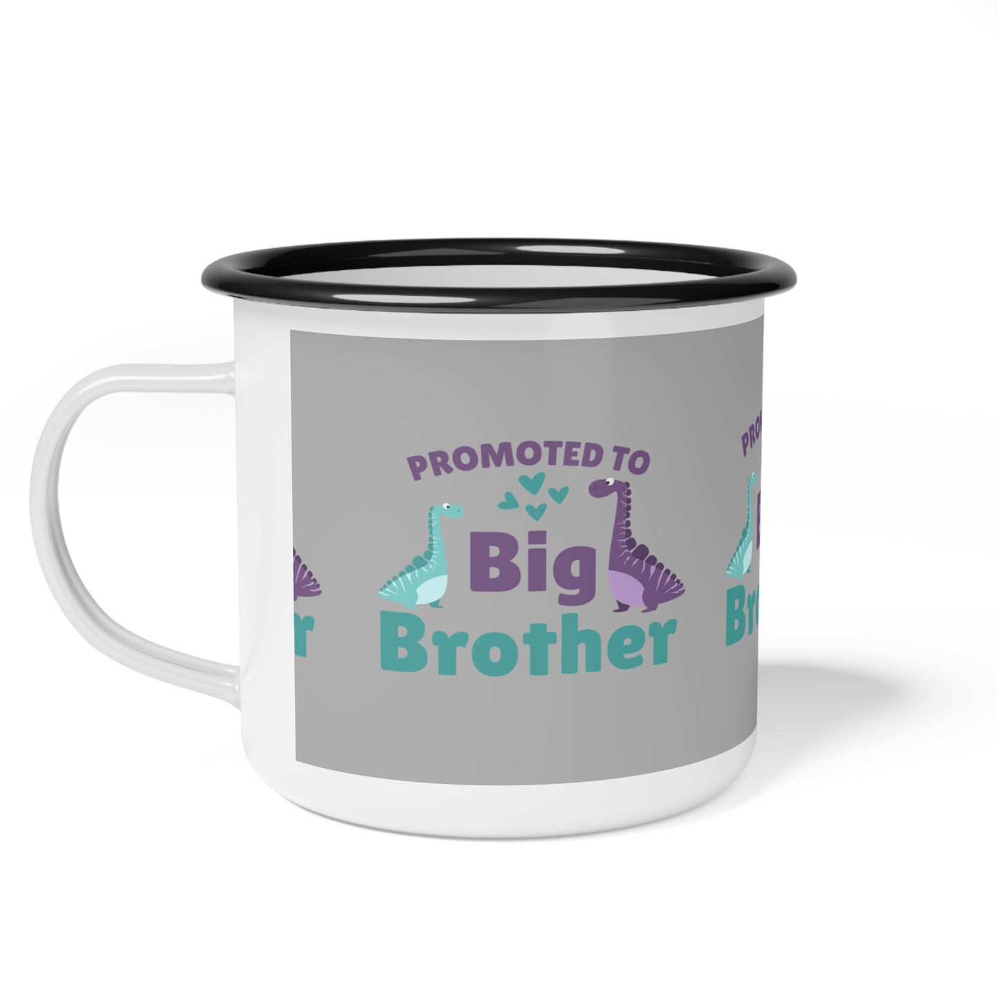 Promoted To Big Brother SmileandLaughTees Enamel Camp Cup