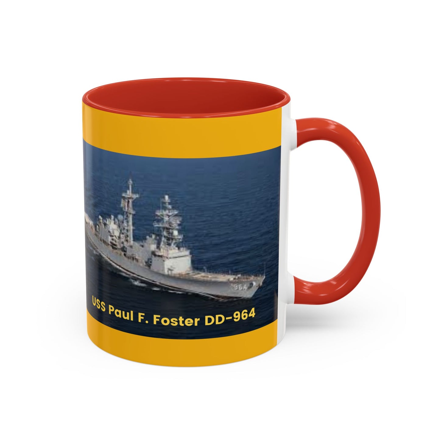 USS Paul F. Foster DD-964 Navy POD Smileandlaughtees Accent Coffee Mug (11, 15oz)