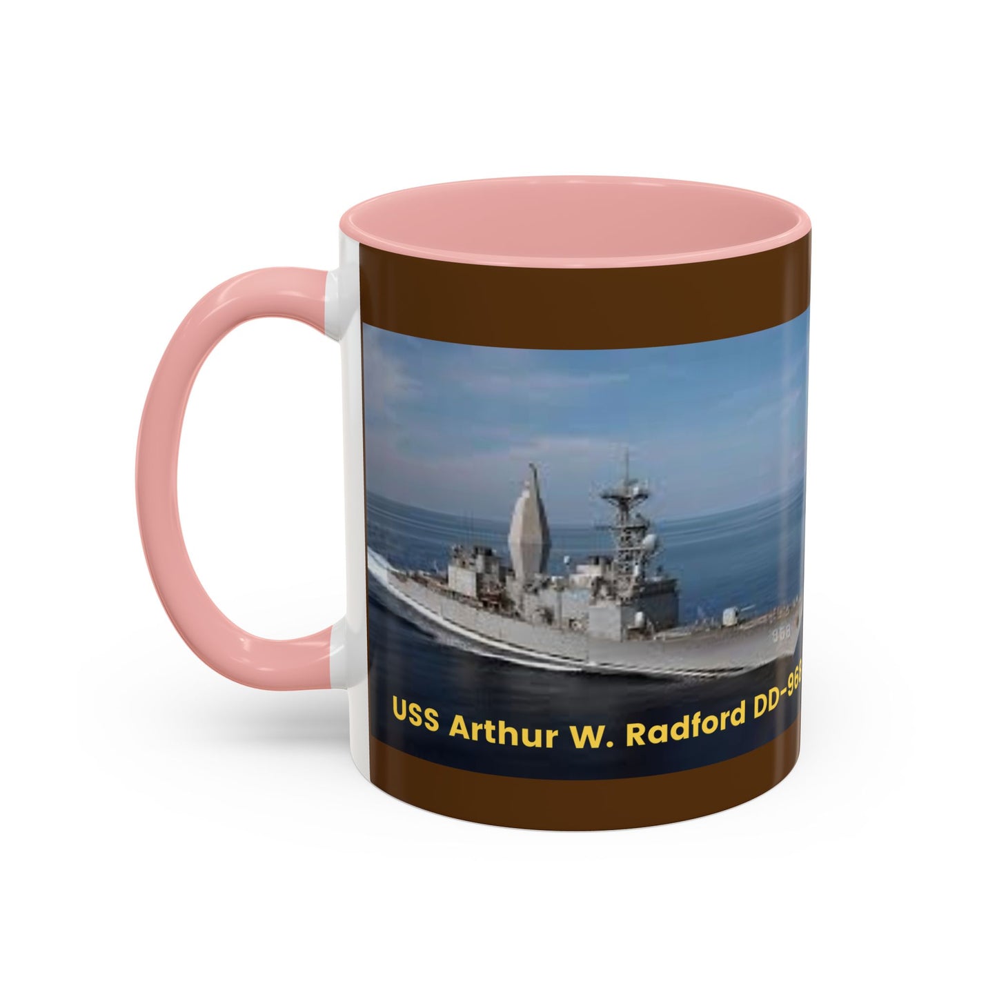 USS Arthur W. Radford DD-968 Navy POD Smileandlaughtees Accent Coffee Mug (11, 15oz)