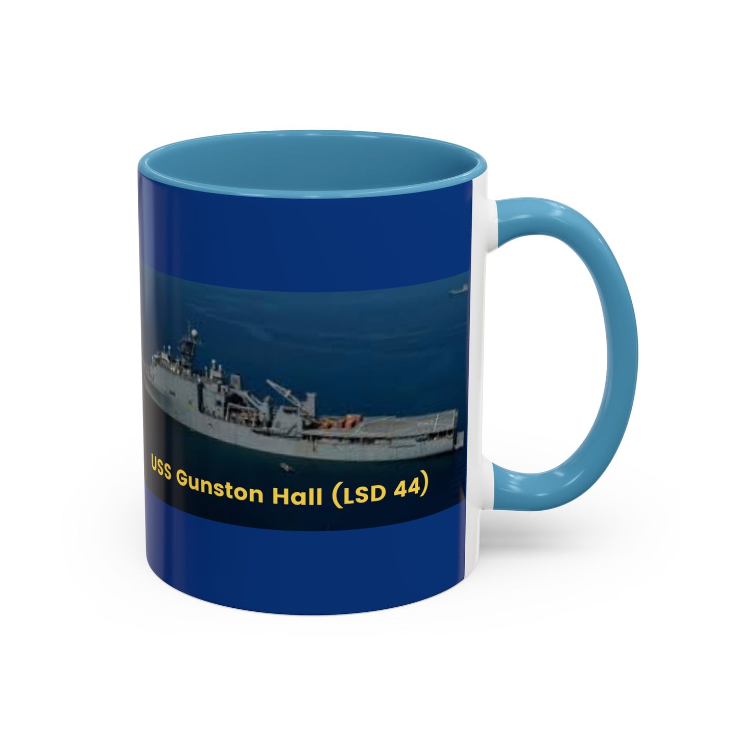 USS Gunston Hall (LSD 44) Navy POD Smileandlaughtees Accent Coffee Mug (11, 15oz)