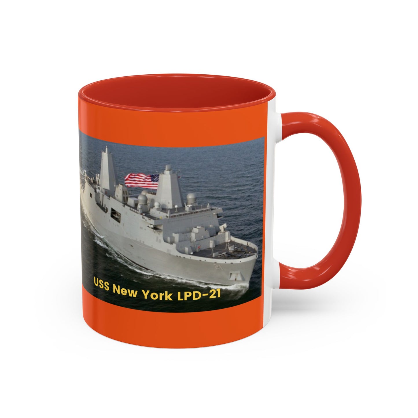 USS Spruance DD-963 Navy POD Smileandlaughtees Accent Coffee Mug (11, 15oz)