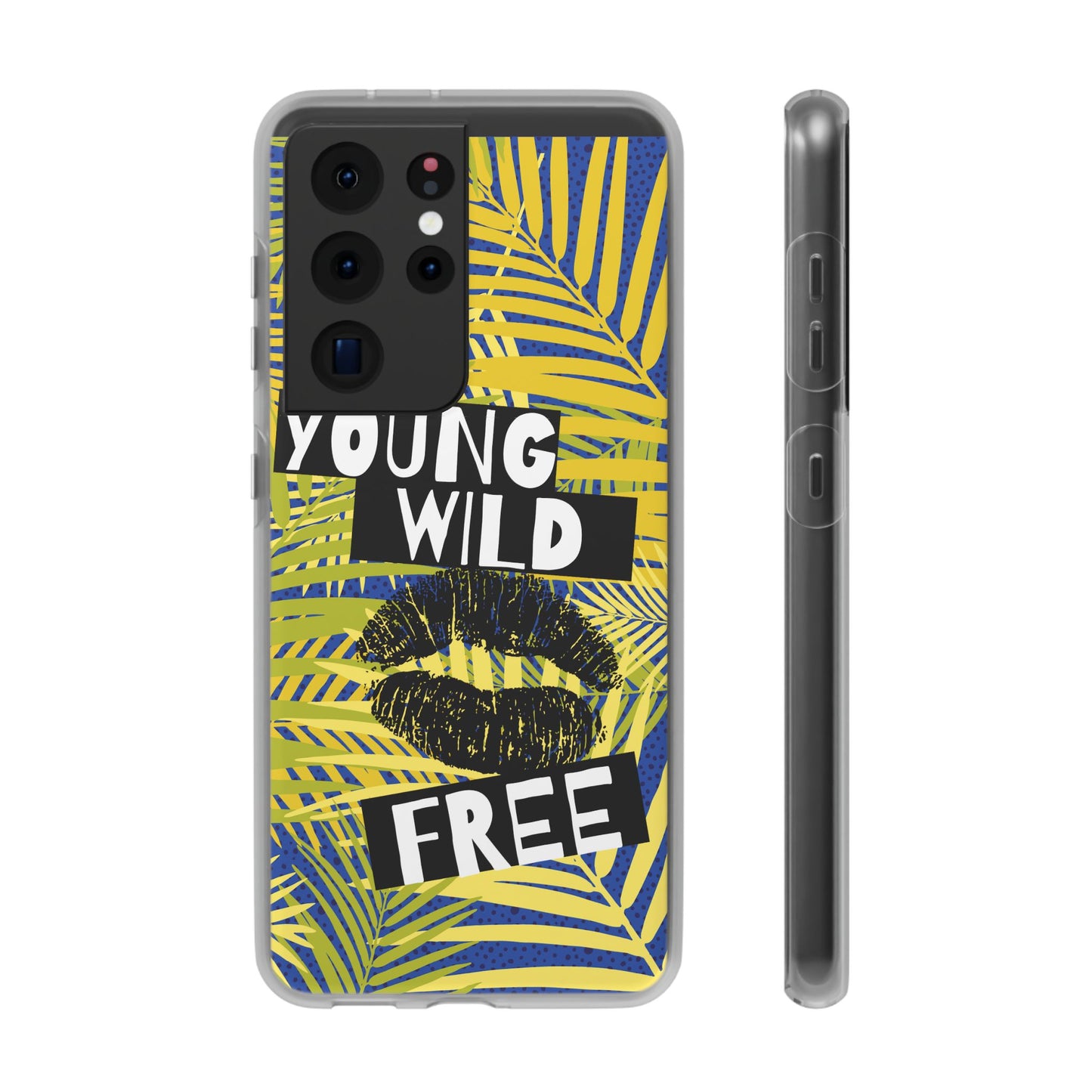 Young Wild Free SmileandLaughTees Flexi Phone Case