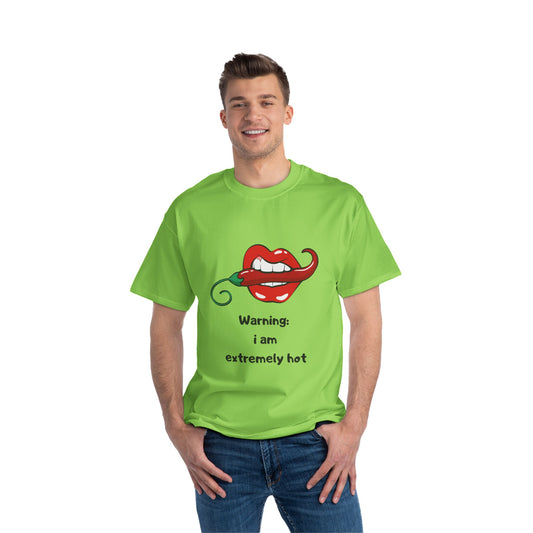 Warning I am Extremely Hot SmileandLaughTees Beefy-T®  Short-Sleeve T-Shirt