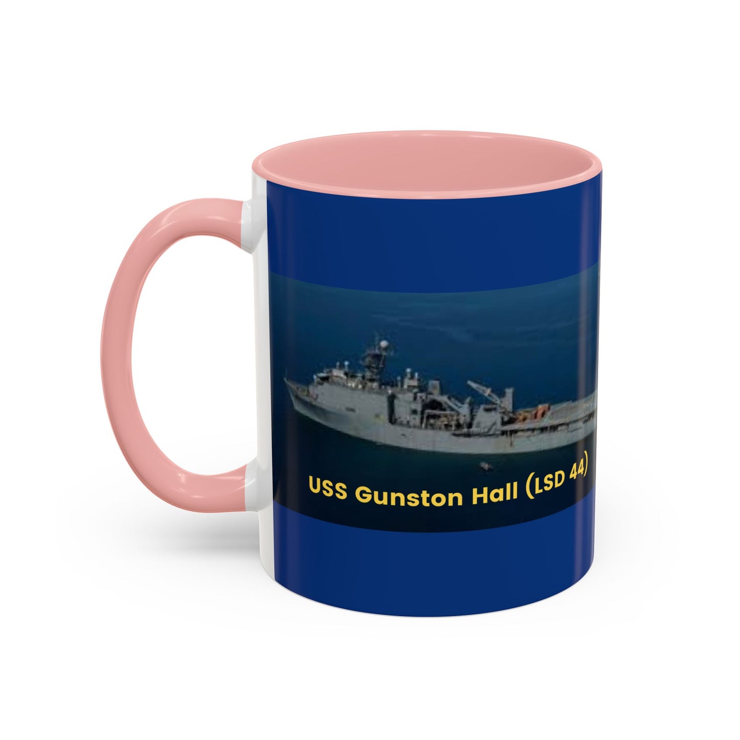 USS Gunston Hall (LSD 44) Navy POD Smileandlaughtees Accent Coffee Mug (11, 15oz)