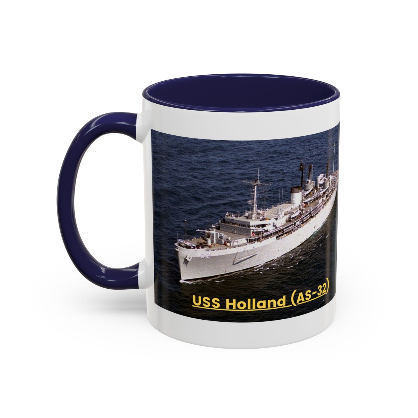 USS Holland (AS-32) Navy POD Smileandlaughtees Accent Coffee Mug (11, 15oz)