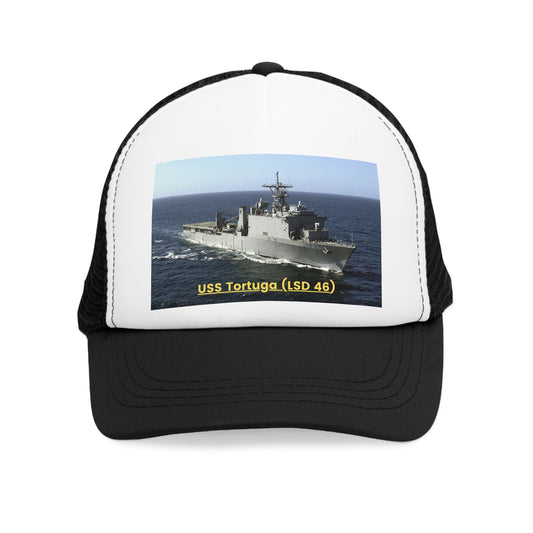 USS Tortuga (LSD 46) Navy POD Smileandlaughtees Mesh Cap