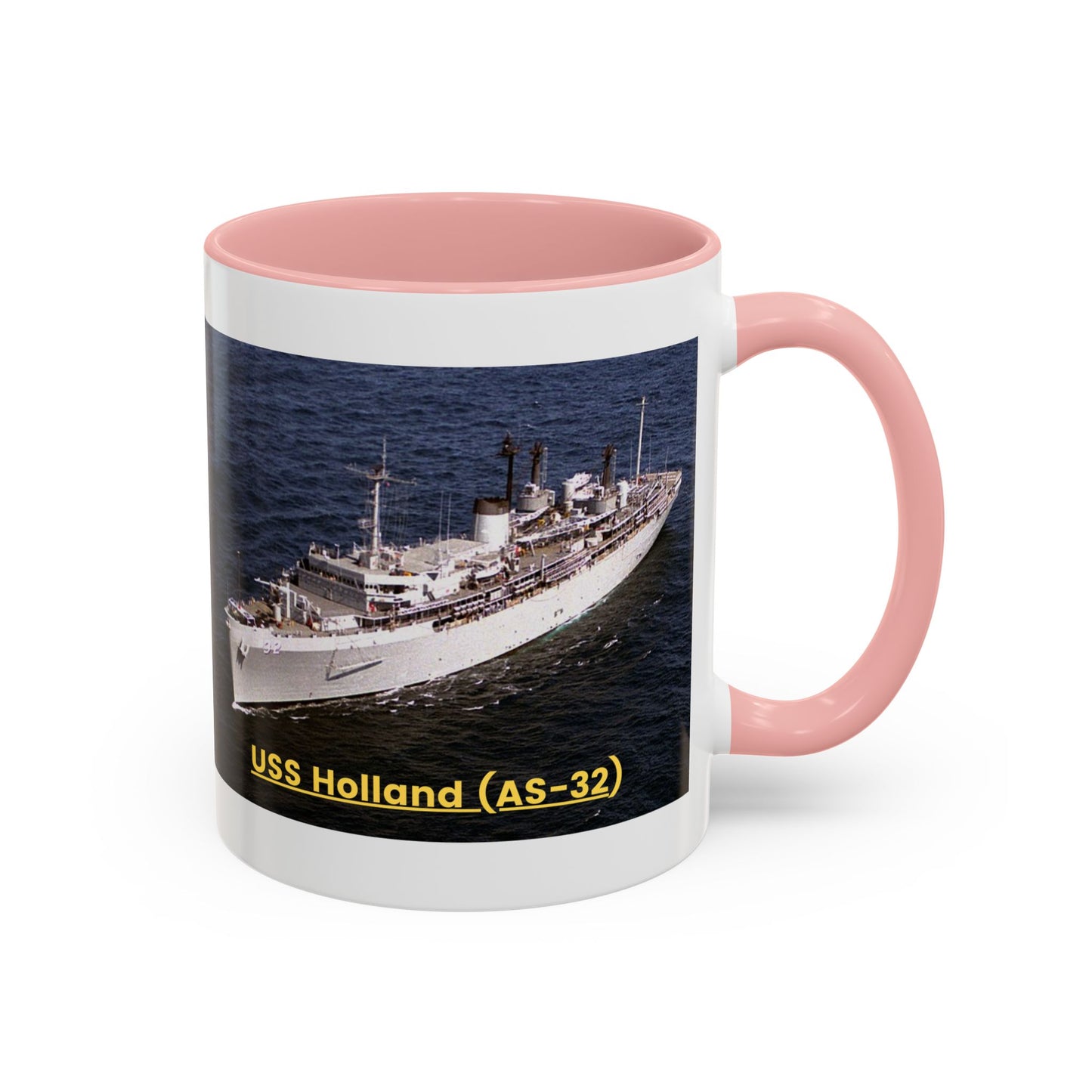 USS Holland (AS-32) Navy POD Smileandlaughtees Accent Coffee Mug (11, 15oz)