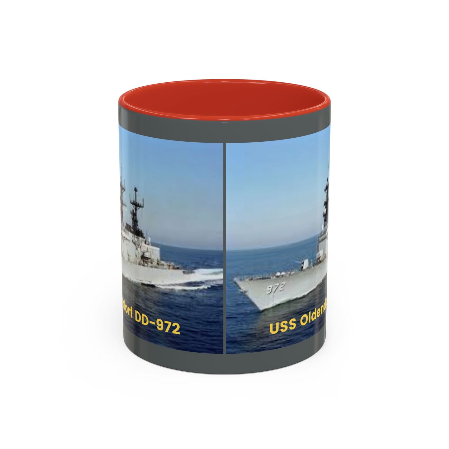 USS Oldendorf DD-972 Navy POD Smileandlaughtees Accent Coffee Mug (11, 15oz)