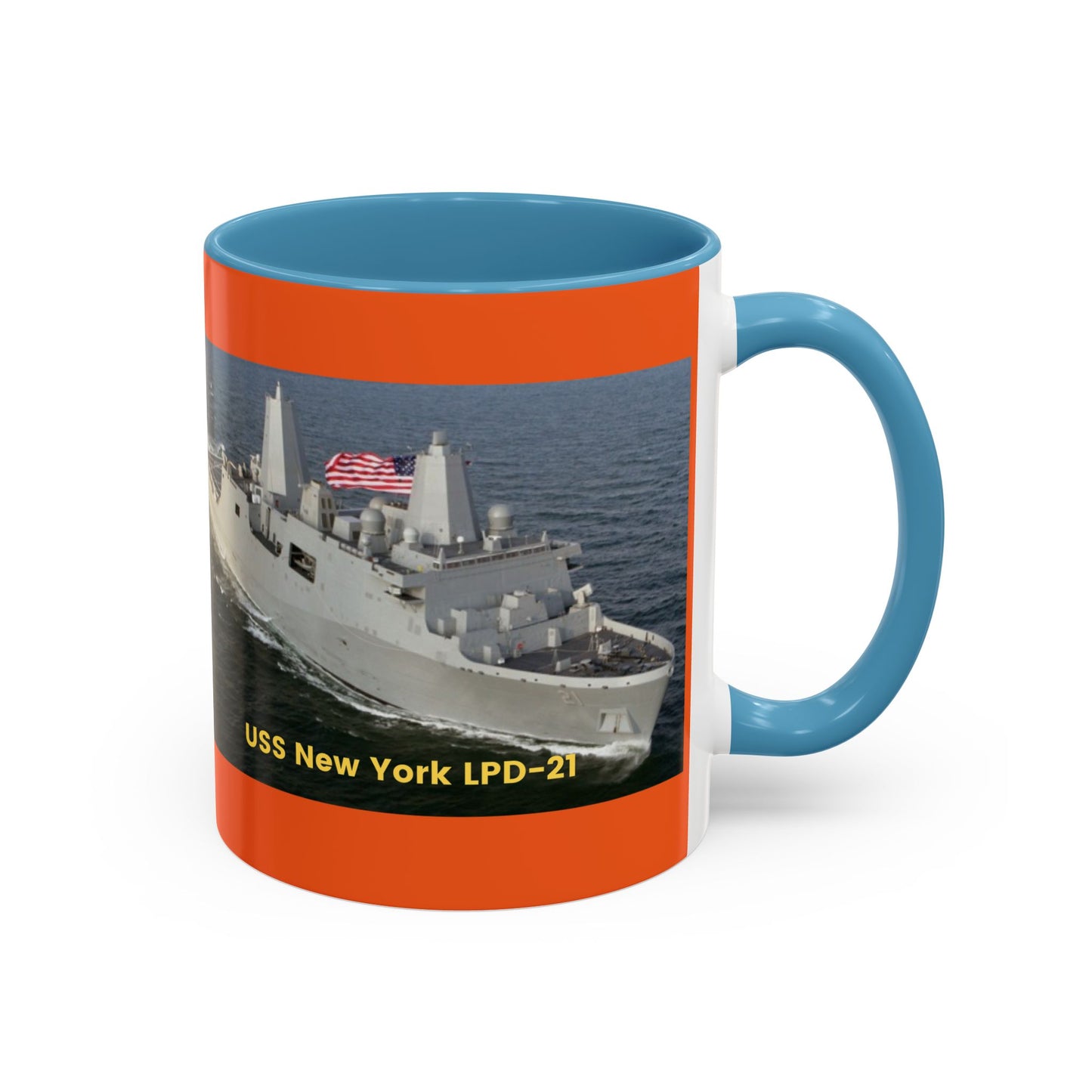 USS Spruance DD-963 Navy POD Smileandlaughtees Accent Coffee Mug (11, 15oz)