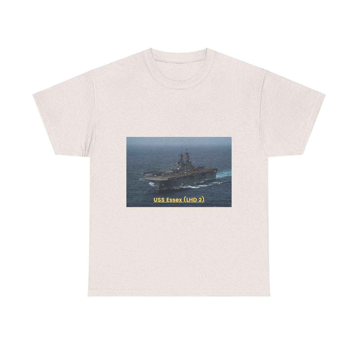 USS Essex (LHD 2) Navy POD Smileandlaughtees Unisex Heavy Cotton Tee T-Shirt