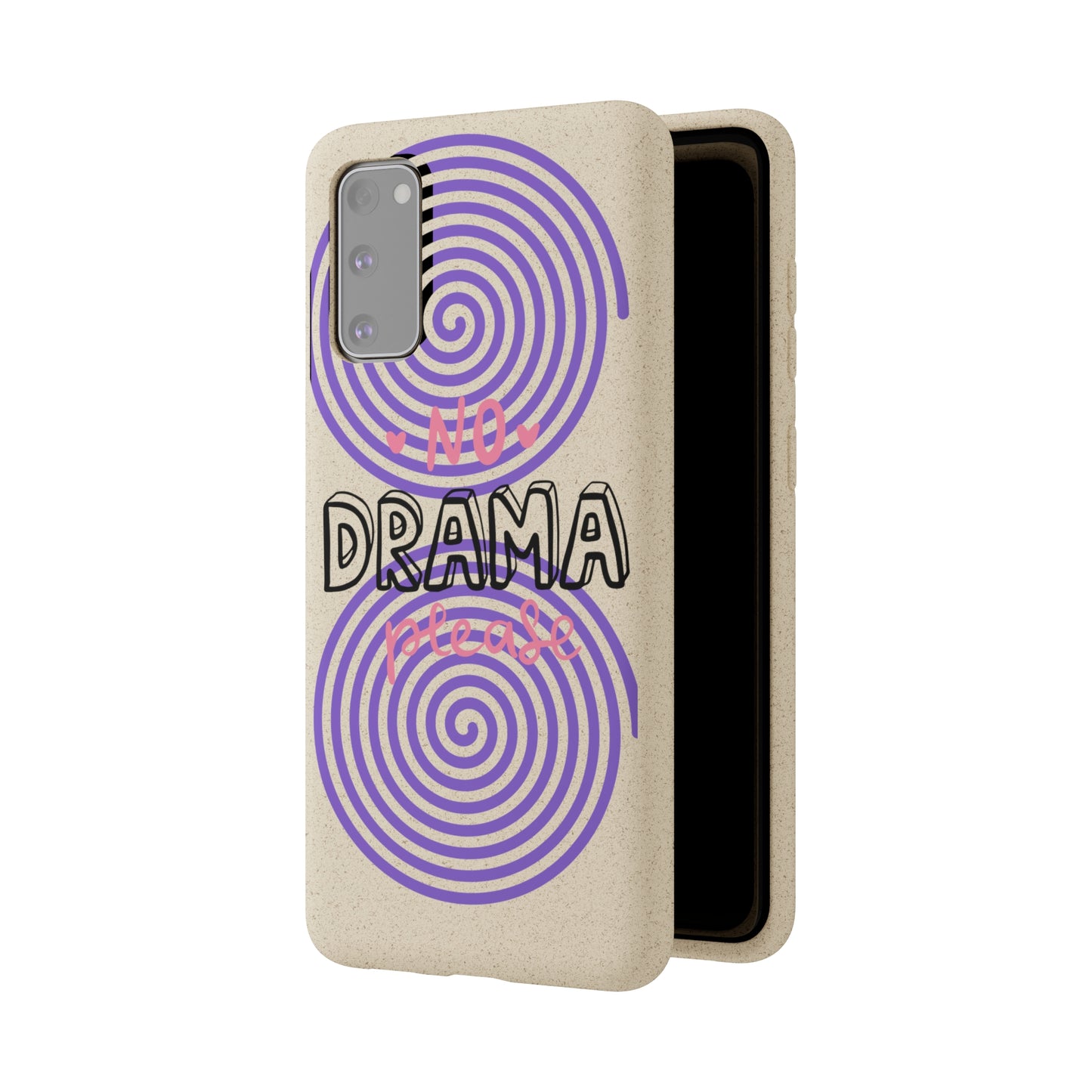 No Drama Please SmileandLaughTees Biodegradable Phone Case