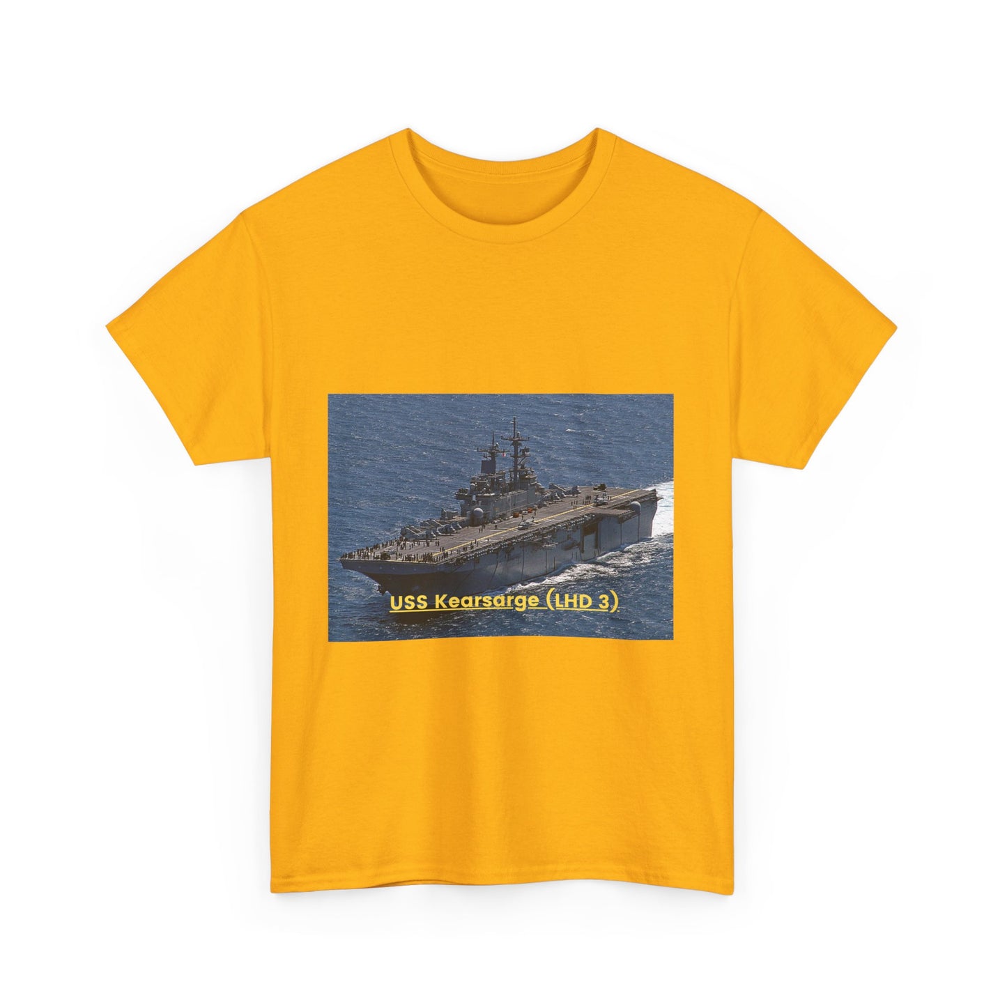 USS Kearsarge (LHD 3) Navy POD Smileandlaughtees Unisex Heavy Cotton Tee T-Shirt