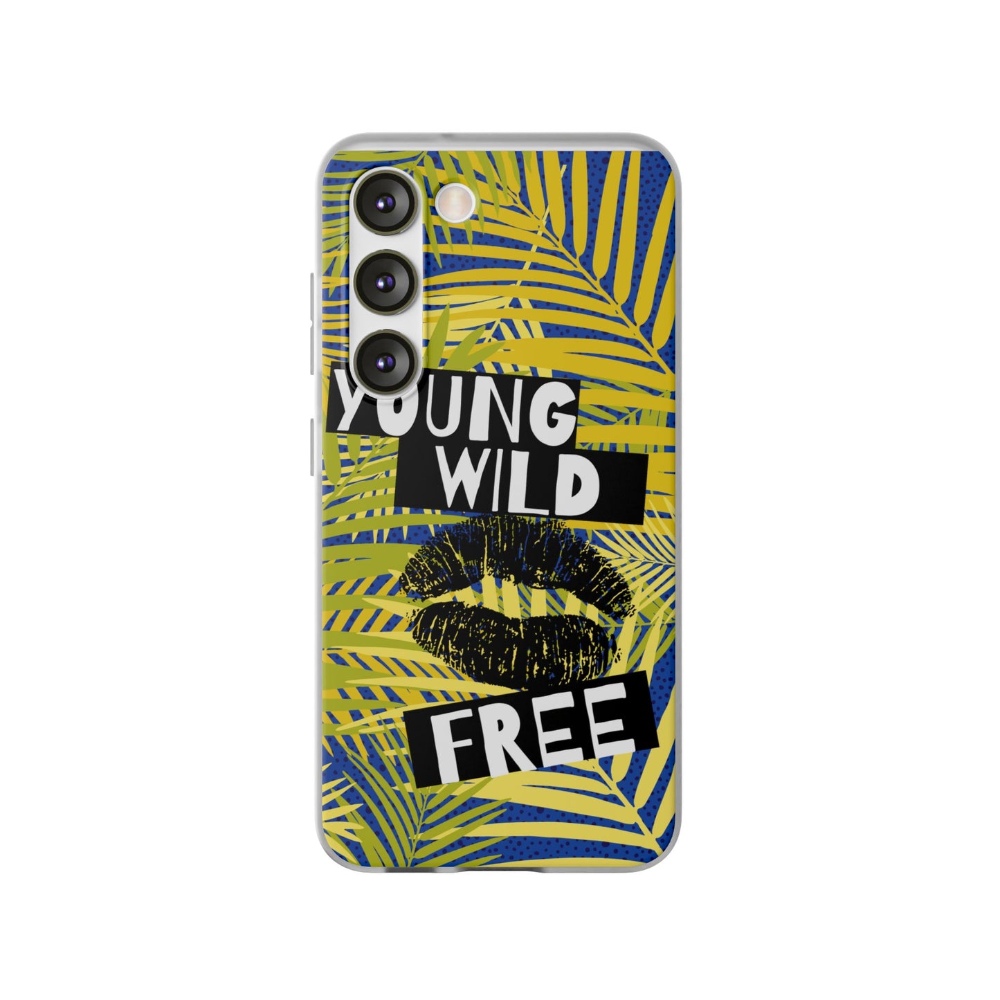 Young Wild Free SmileandLaughTees Flexi Phone Case