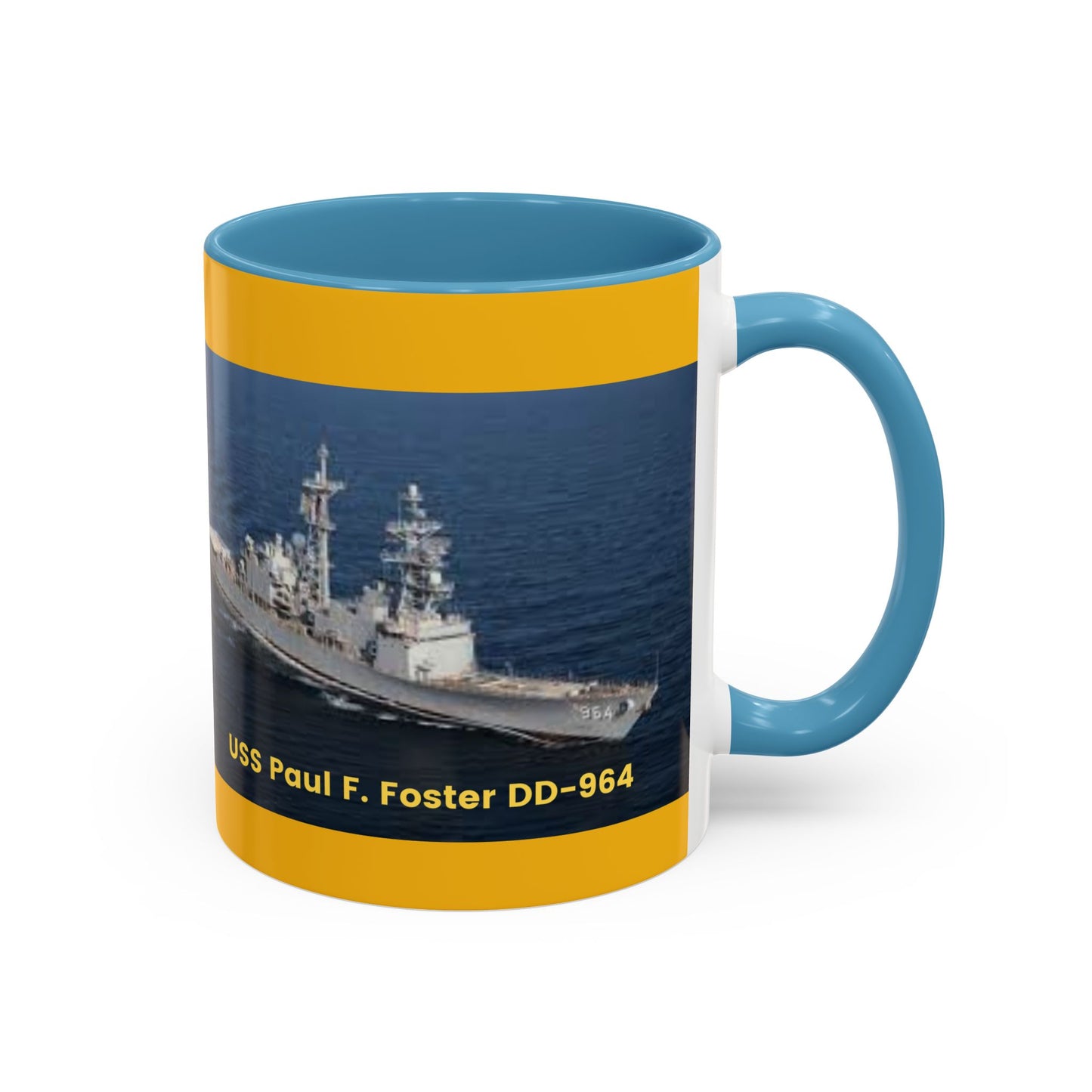 USS Paul F. Foster DD-964 Navy POD Smileandlaughtees Accent Coffee Mug (11, 15oz)