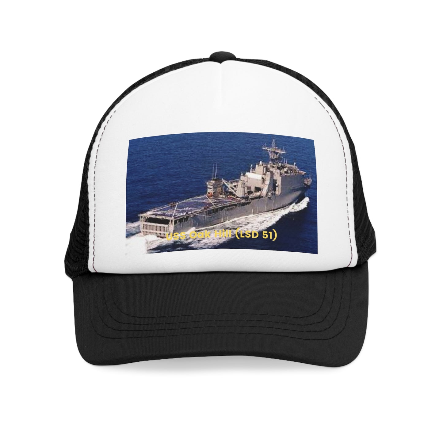 USS Oak Hill (LSD 51) Navy POD Smileandlaughtees Mesh Cap