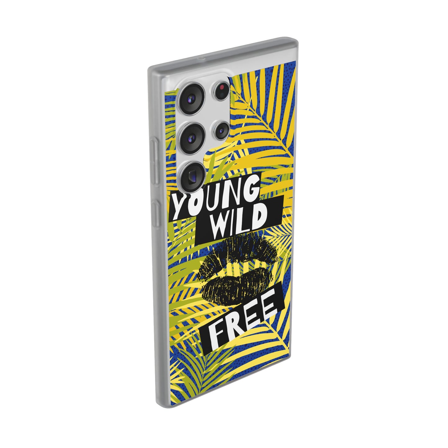 Young Wild Free SmileandLaughTees Flexi Phone Case