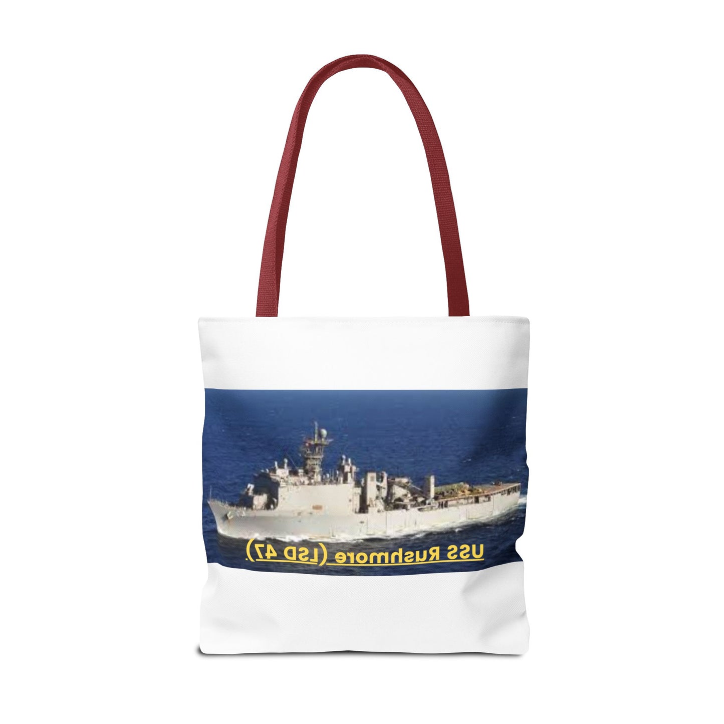 USS Rushmore (LSD 47) Navy POD Smileandlaughtees Tote Bag (AOP)