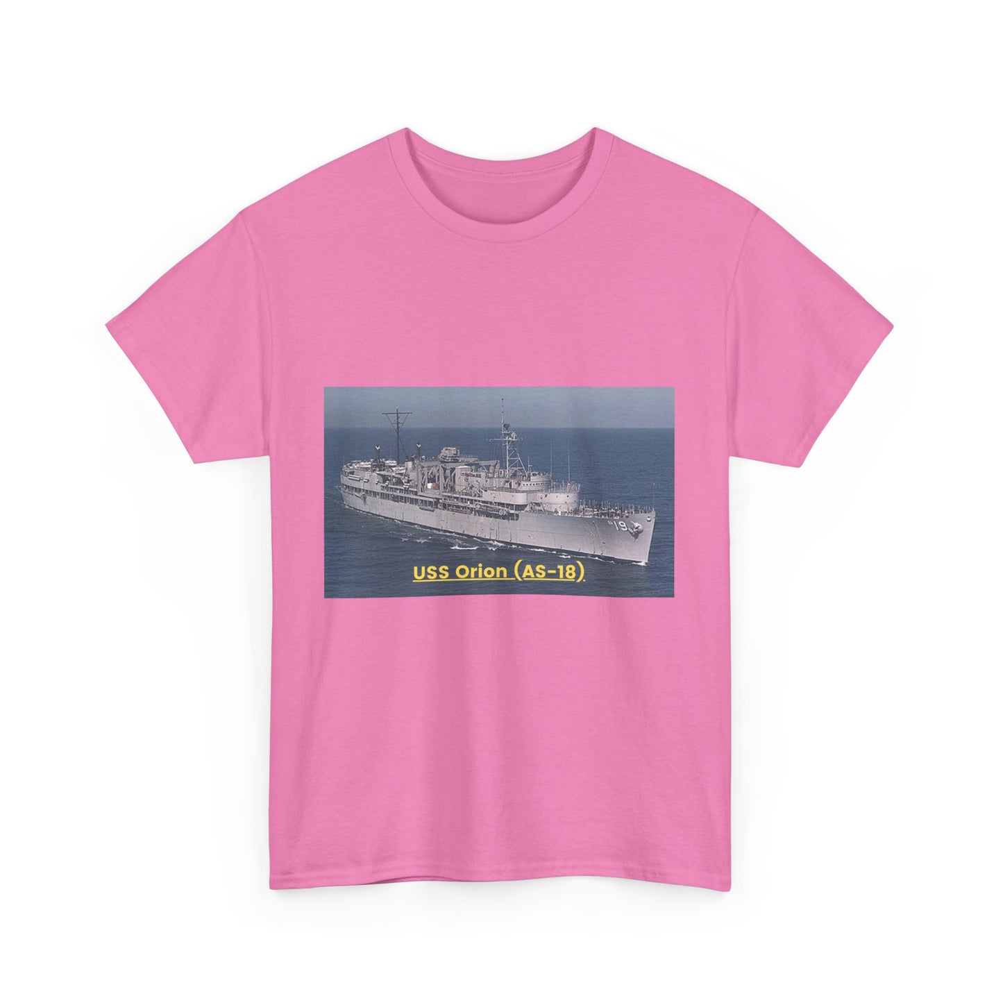 USS Orion (AS-18) Navy POD Smileandlaughtees Unisex Heavy Cotton Tee T-Shirt