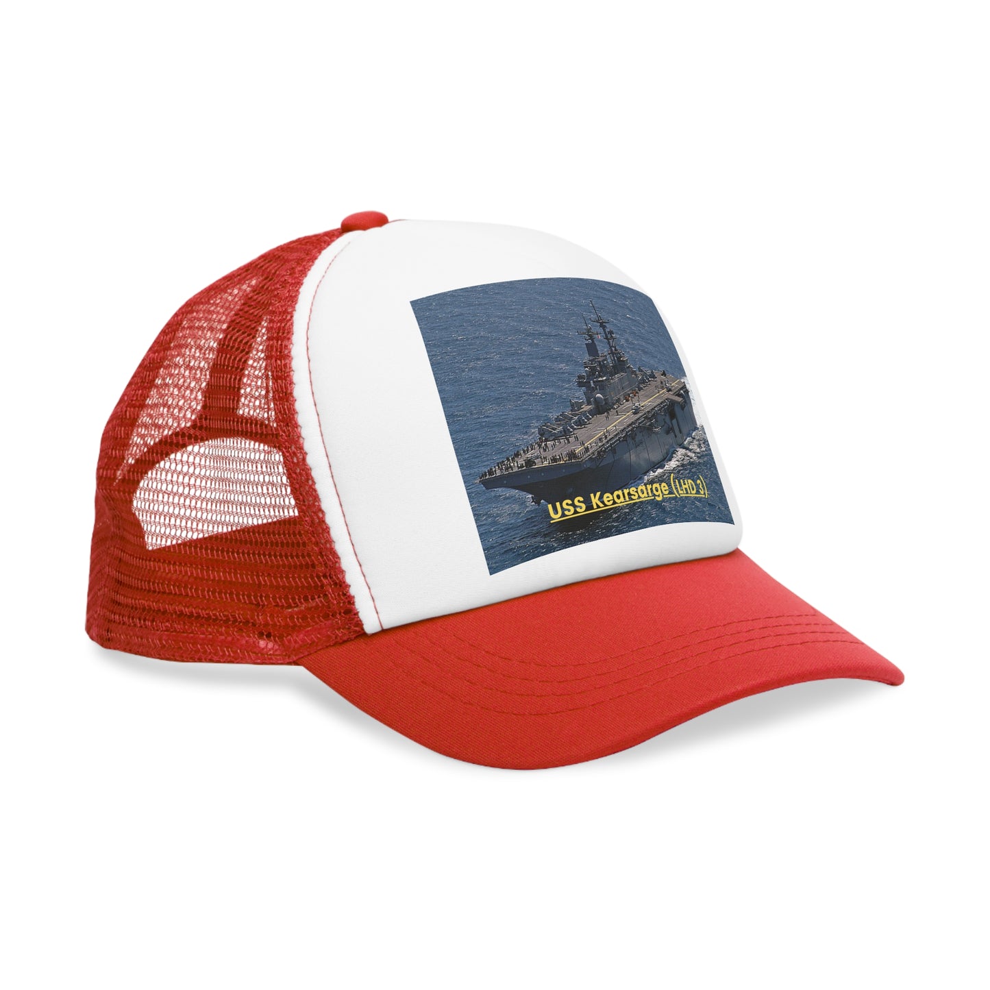 USS Kearsarge (LHD 3) Navy POD Smileandlaughtees Mesh Cap