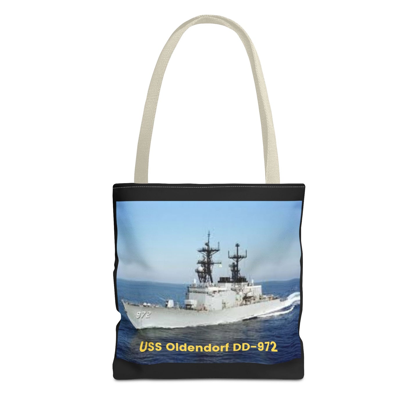 USS John Young DD-973 Navy POD Smileandlaughtees Tote Bag (AOP)