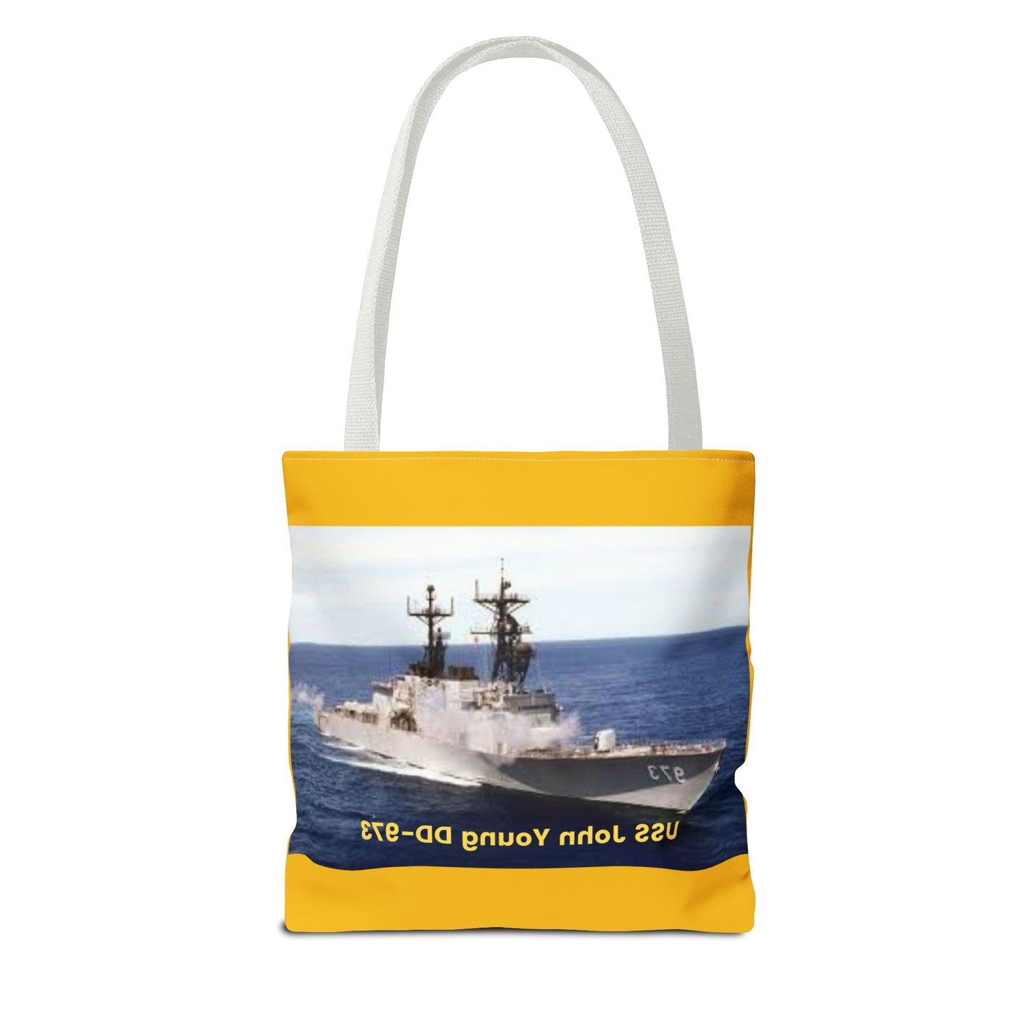 USS John Young DD-973 Navy POD Smileandlaughtees Tote Bag (AOP)