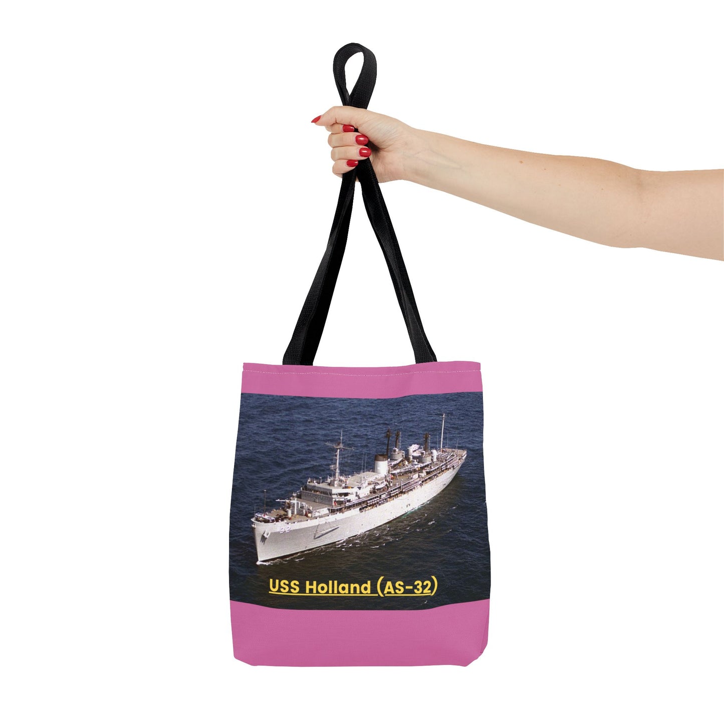 USS Holland (AS-32) Navy POD Smileandlaughtees Tote Bag (AOP)