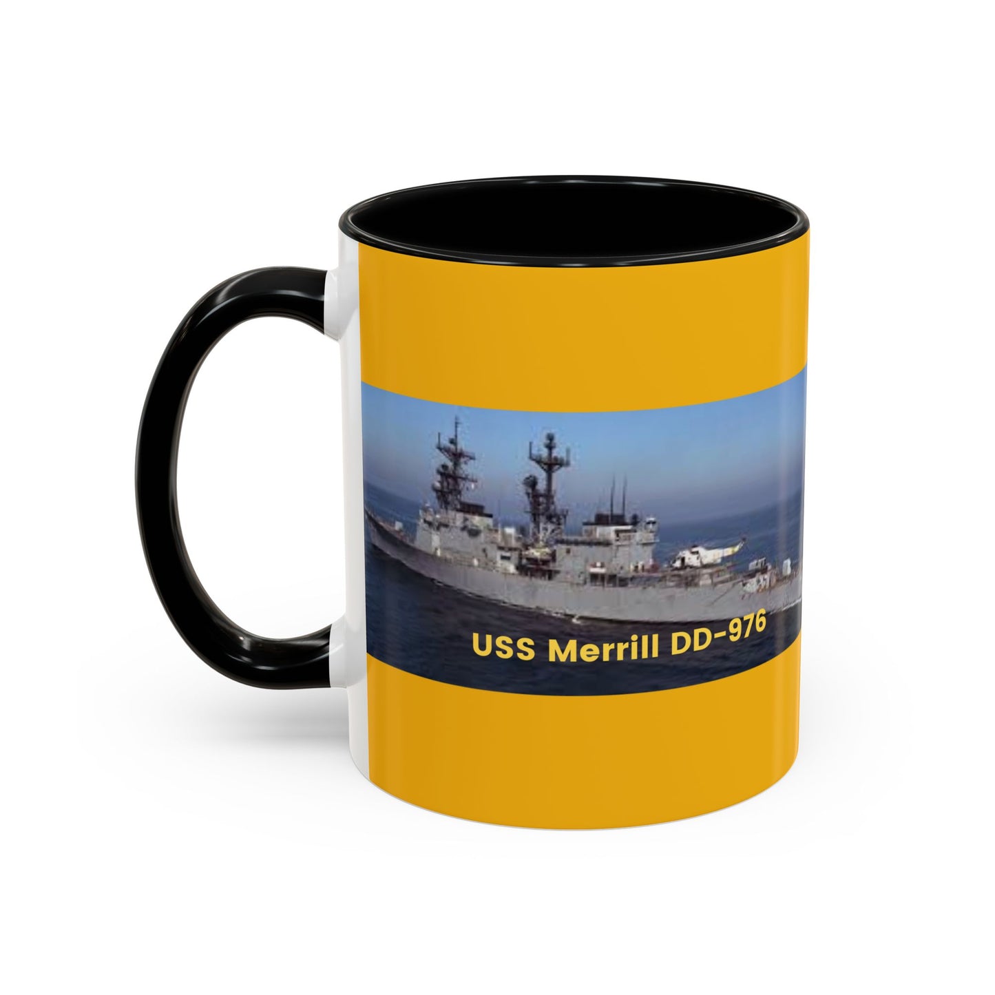 USS Merrill DD-976 Navy POD Smileandlaughtees Accent Coffee Mug (11, 15oz)