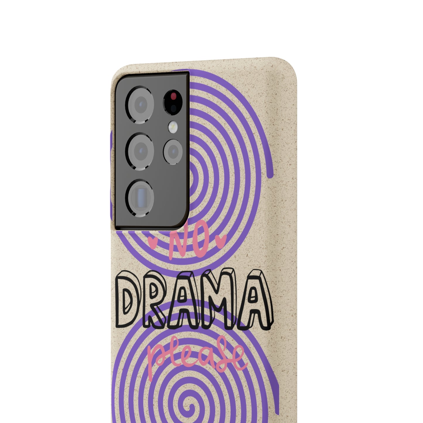 No Drama Please SmileandLaughTees Biodegradable Phone Case