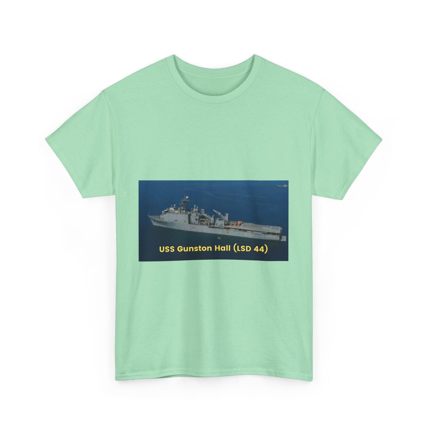 USS Gunston Hall (LSD 44) Navy POD Smileandlaughtees Unisex Heavy Cotton Tee T-Shirt