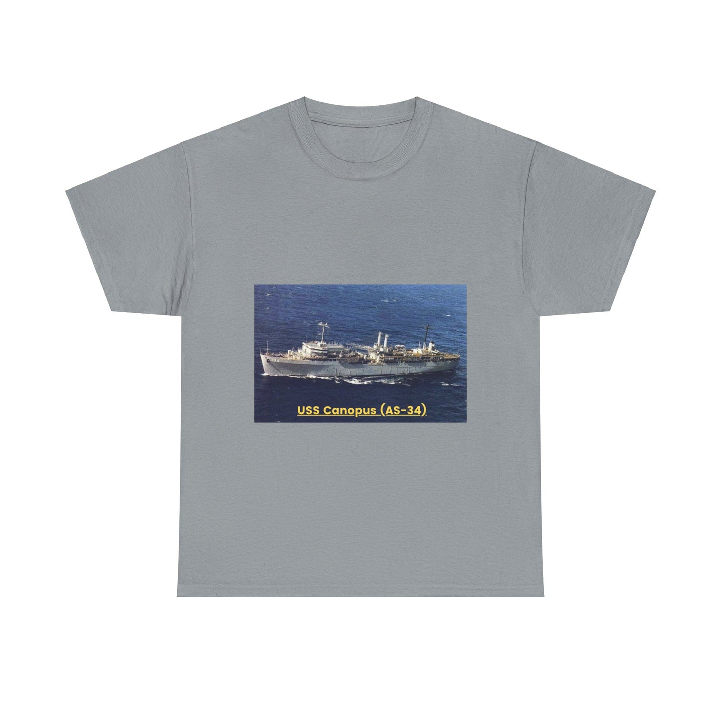 USS Canopus (AS-34) Navy POD Smileandlaughtees Unisex Heavy Cotton Tee T-Shirt