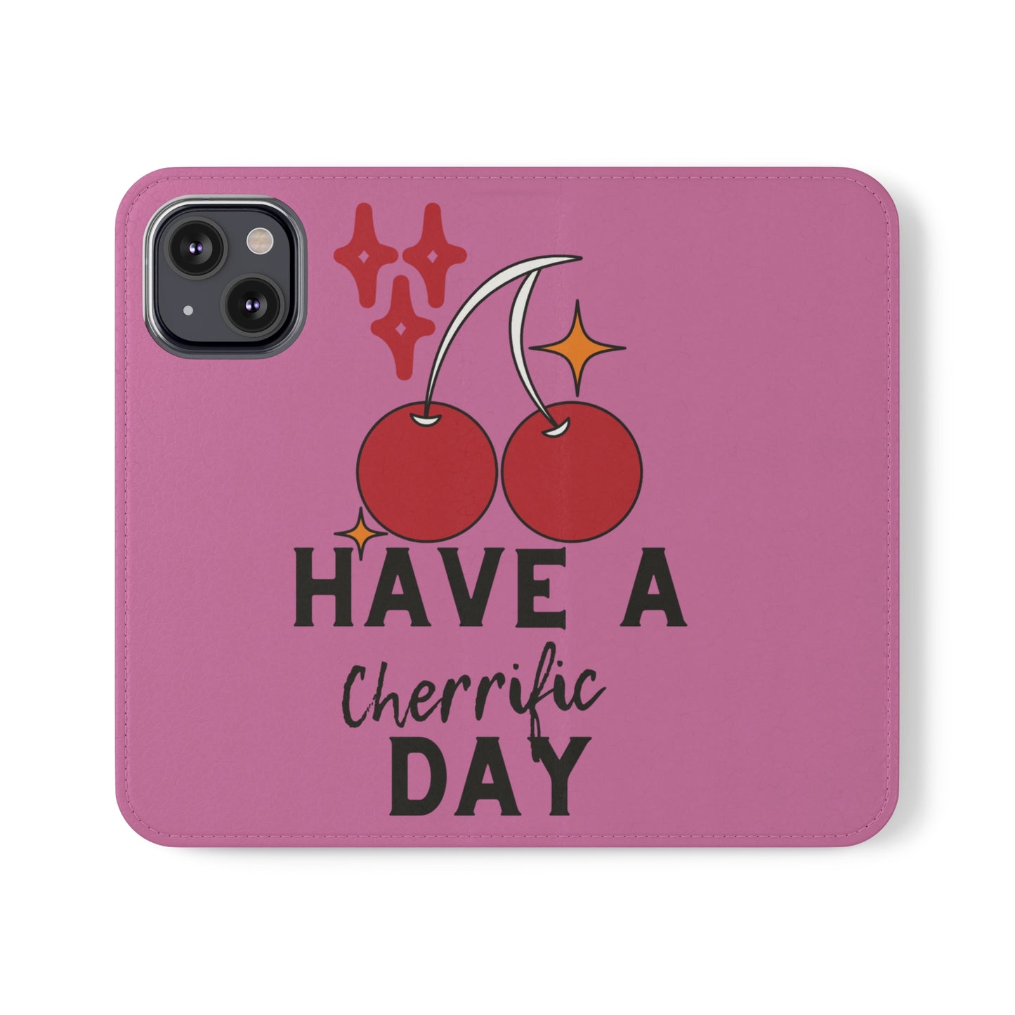 Have A Cherrific Day SmileandLaughTees Flip Phone Case