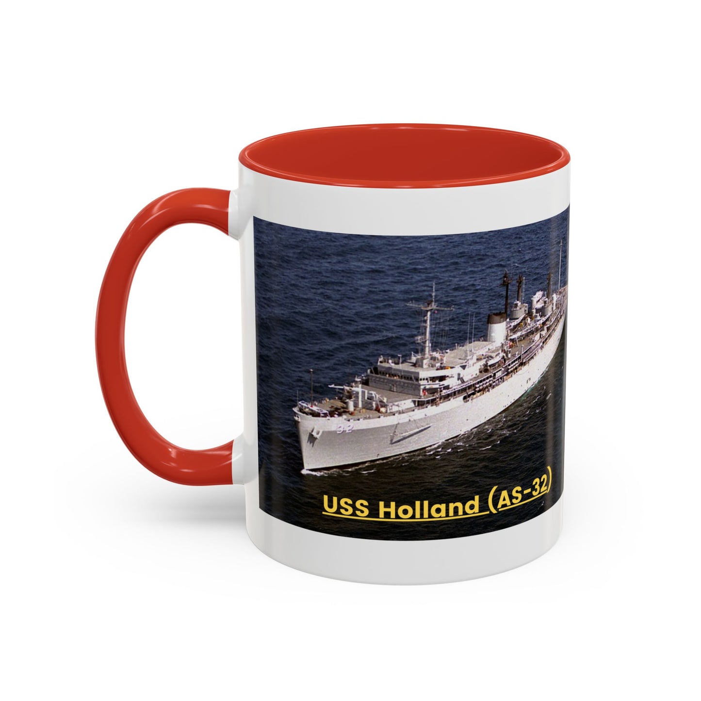 USS Holland (AS-32) Navy POD Smileandlaughtees Accent Coffee Mug (11, 15oz)