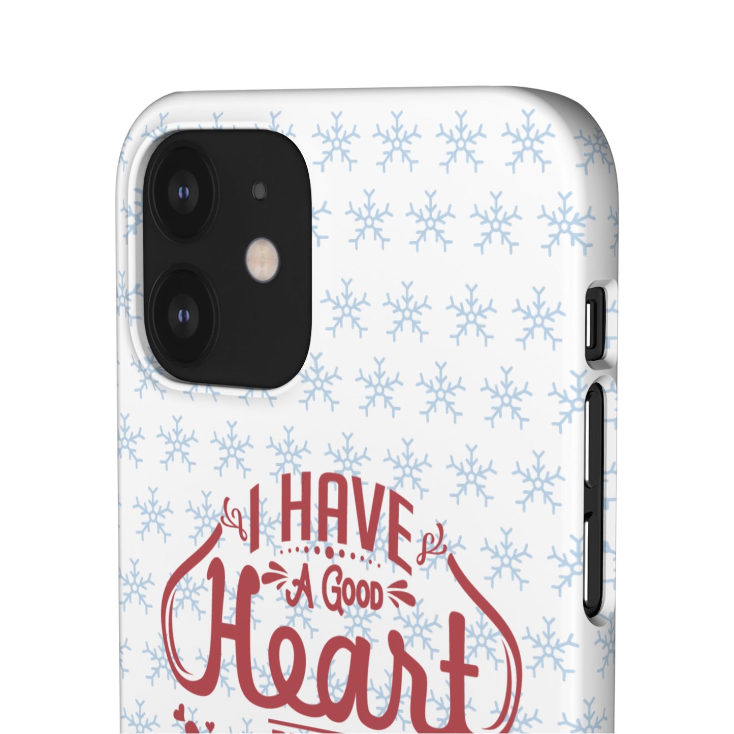 I’ve Got A Good Heart But This Mouth SmileandLaughTees Snap Phone Case