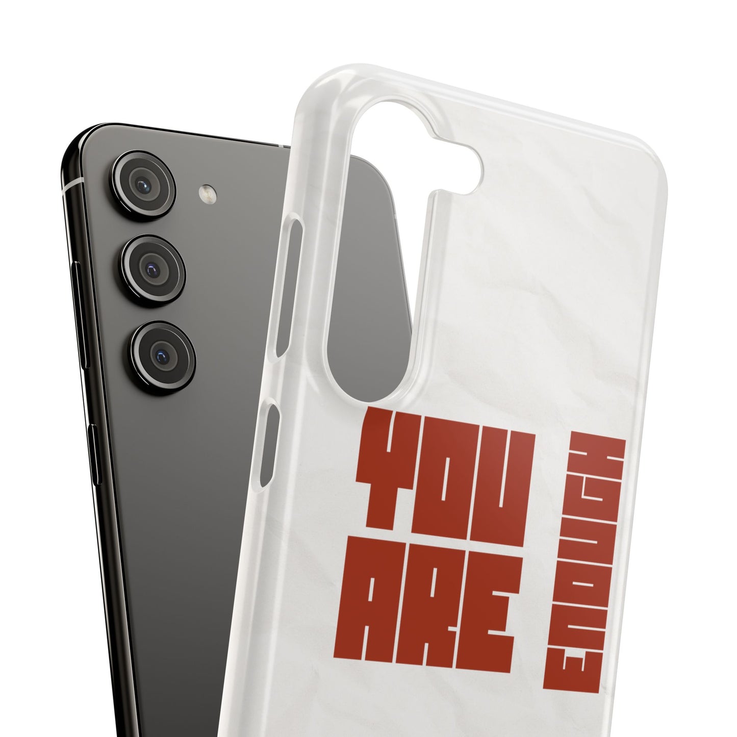 You Are Enough SmileandLaughTees Slim Phone Case