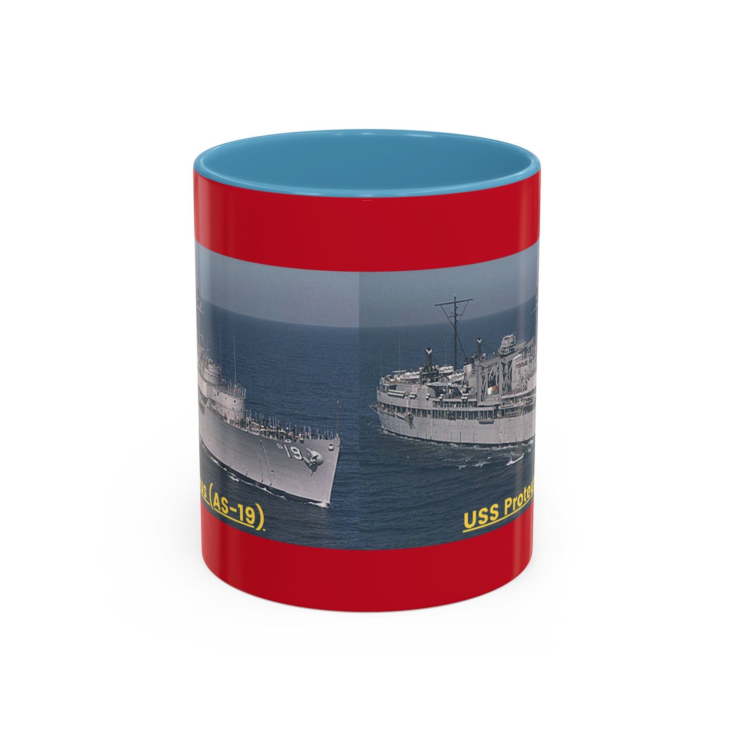 USS Proteus (AS-19) Navy POD Smileandlaughtees Accent Coffee Mug (11, 15oz)