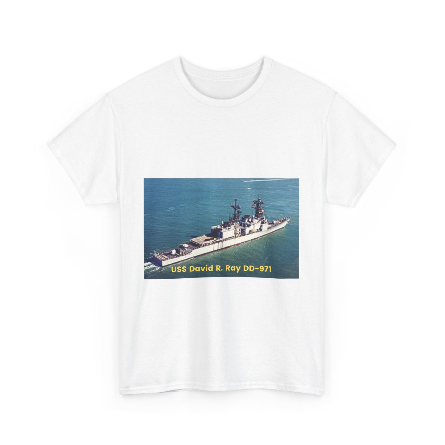 USS David R. Ray DD-971 Navy POD Smileandlaughtees Unisex Heavy Cotton Tee T-Shirt