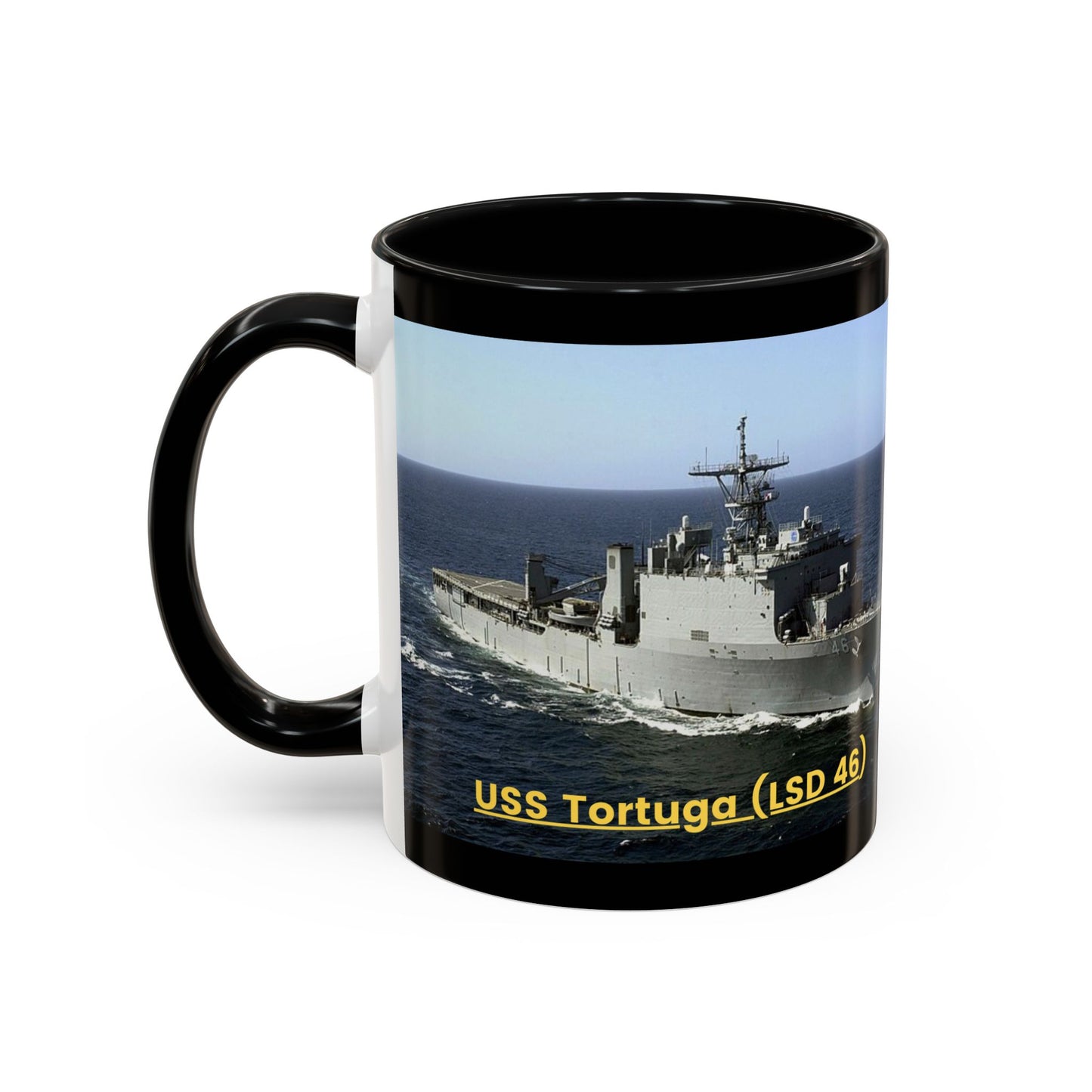 USS Tortuga (LSD 46) Navy POD Smileandlaughtees Accent Coffee Mug (11, 15oz)