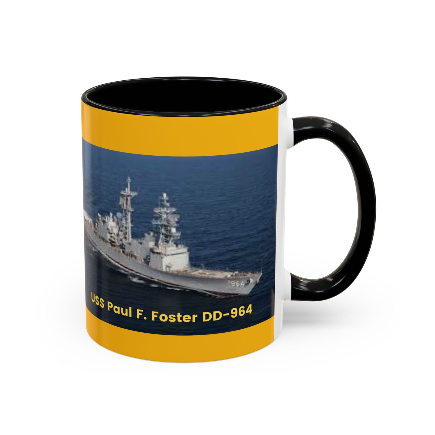 USS Paul F. Foster DD-964 Navy POD Smileandlaughtees Accent Coffee Mug (11, 15oz)